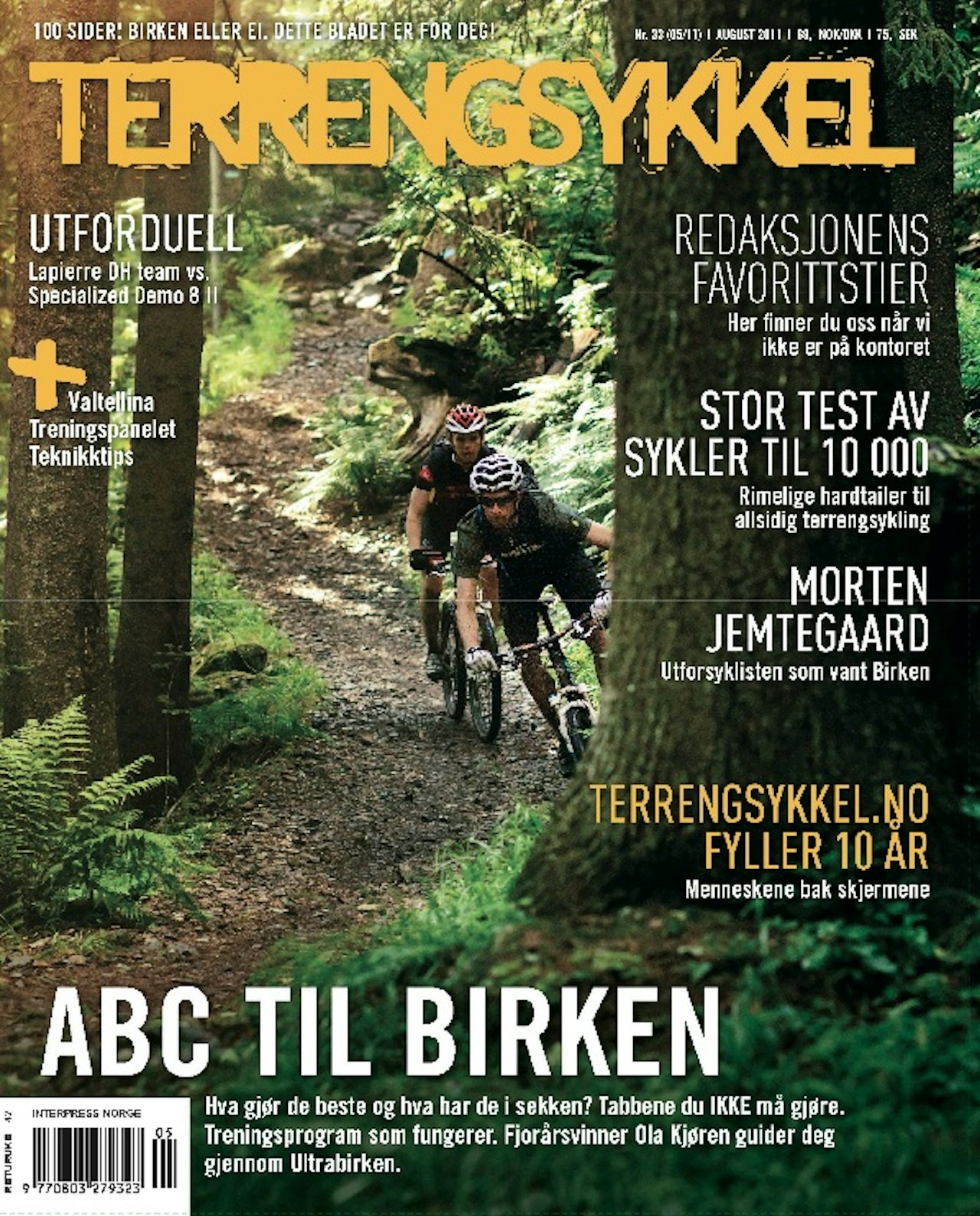 PÅ HJEMMEBANE: En av hovedsakene i august-utgaven av Terrengsykkel er guiden til redaksjonens favorittstier rundt Oslo. På coveret er Henrik Alpers på vei ned fra Brunkollen i Bærum. Foto: Kristoffer Kippernes. PÅ HJEMMEBANE: En av hovedsakene i august-utgaven av Terrengsykkel er guiden til redaksjonens favorittstier rundt Oslo. På coveret er Henrik Alpers på vei ned fra Brunkollen i Bærum. Foto: Kristoffer Kippernes.