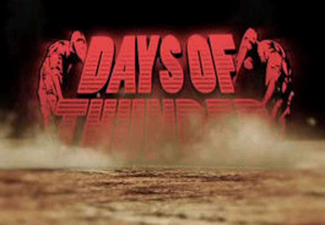 TORDEN PÅ LØKKA: Days of Thunder braker løs fredag 4. desember. TORDEN PÅ LØKKA: Days of Thunder braker løs fredag 4. desember.