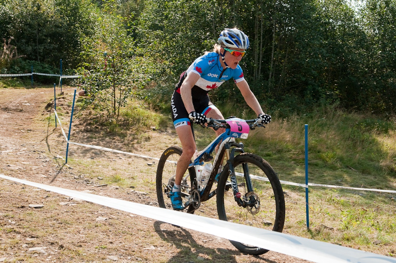 SUVEREN: Catharine Pendrel tok teten fra start og holdt den helt til mål. For en kjøring!! Foto: Øyvind Aas SUVEREN: Catharine Pendrel tok teten fra start og holdt den helt til mål. For en kjøring!! Foto: Øyvind Aas