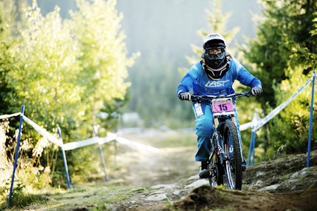 Innfridde: Anita Ager-Wick fra Drammen CK ble nummer seks. Her i tørre forhold under fredagens kvalifisering. Foto: Martin I. Dalen. hafjell bike park