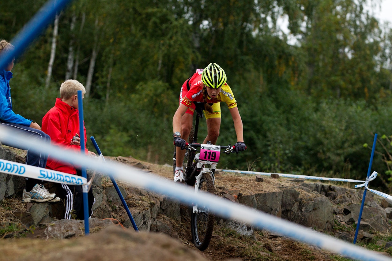 HELT MED: Meda Petruskaite fra Soon og Litauen tok en sterk andreplass i dagens junior-verdenscup. HELT MED: Meda Petruskaite fra Soon og Litauen tok en sterk andreplass i dagens junior-verdenscup.