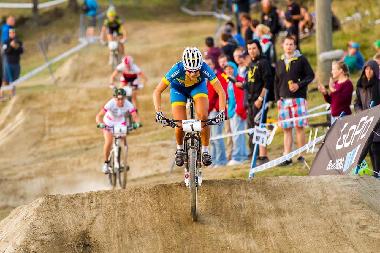 OVERLEGEN: Jenny Rissveds mestret løypa i Hafjell best av alle. Foto: Simen Berg. OVERLEGEN: Jenny Rissveds mestret løypa i Hafjell best av alle. Foto: Simen Berg.