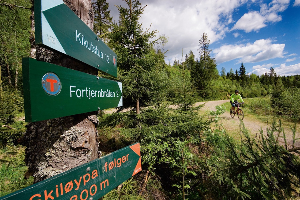 På kryss og tvers - du kan sykle i dagesvis. Foto: Matti Bernitz På kryss og tvers - du kan sykle i dagesvis. Foto: Matti Bernitz