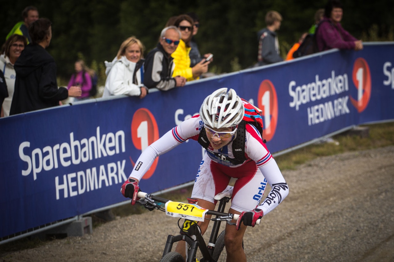 SUVEREN IGJEN: Borghild Løvset vant med over to og et halvt minutt foran Heidi Rosasen Sandstø. (foto: Snorre Veggan) birken birkebeinerrittet