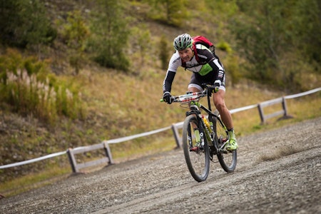 FULL FART: Jan Olav Beitmyren ledet i Ballettbakken og beholdt ledelsen helt til mål (foto: Snorre Veggan) birken birkebeinerrittet
