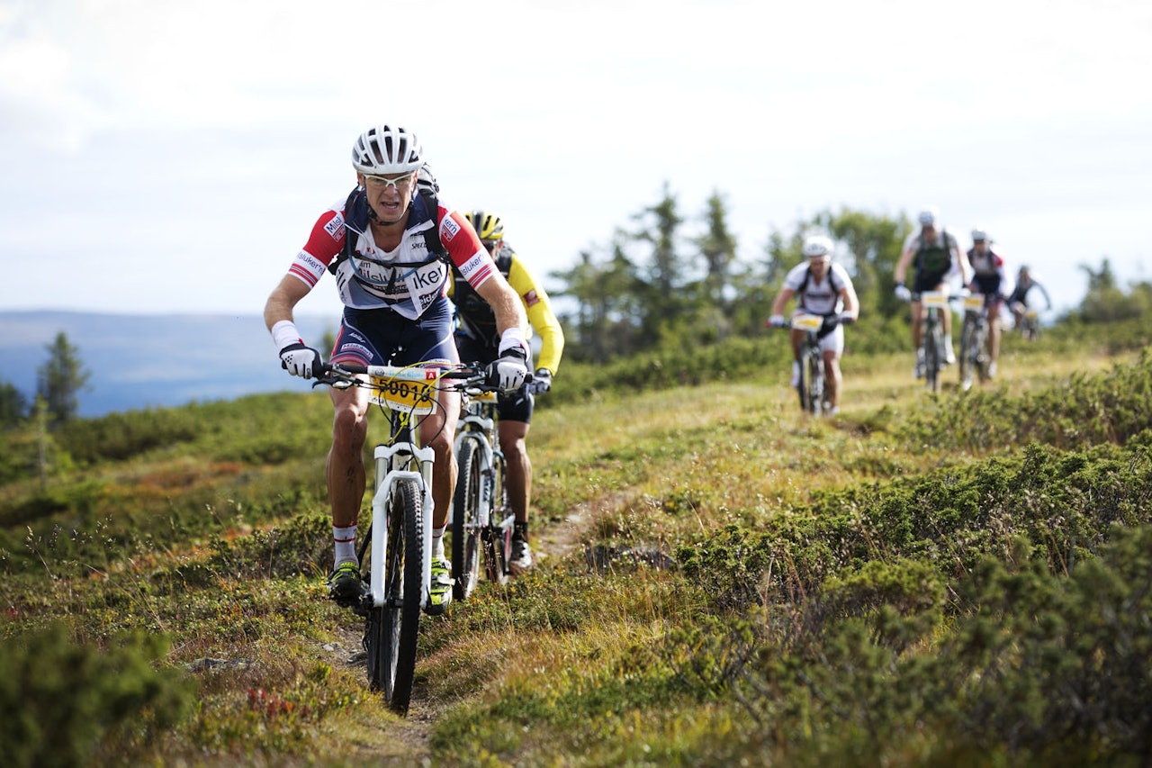 KLASSEVINNER: Ole Kristian Sørland vant menn 40-49 i UltraBirken (foto: Kristoffer H. Kippernes) birken ultrabirken birkebeinerrittet