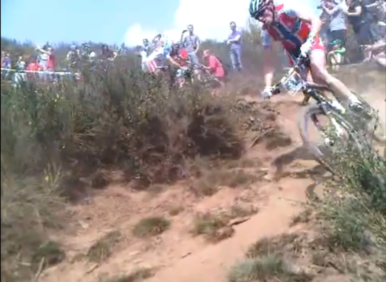 FORAN FRANSKMANNEN: Fagerli går kompromissløst til verks om dagen. Her ligger han foran OL-mesteren tidlig i rittet. FORAN FRANSKMANNEN: Fagerli går kompromissløst til verks om dagen. Her ligger han foran OL-mesteren tidlig i rittet.