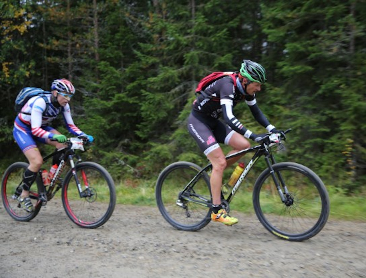 SAMARBEID: Jan Olav Beitmyren og Geir Lien samarbeidet over fjellet til Lillehammer. Foto: Geir Olsen birken birkebeinerrittet