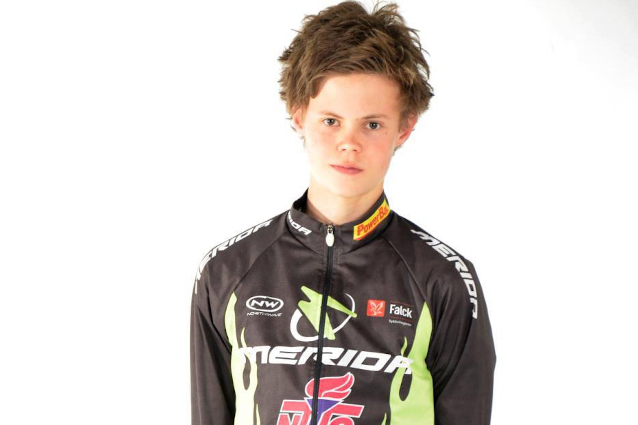 Erik Hægstad gleder seg til å sykle med flagget på brystet under VM på hjemmebane. Erik Hægstad gleder seg til å sykle med flagget på brystet under VM på hjemmebane.