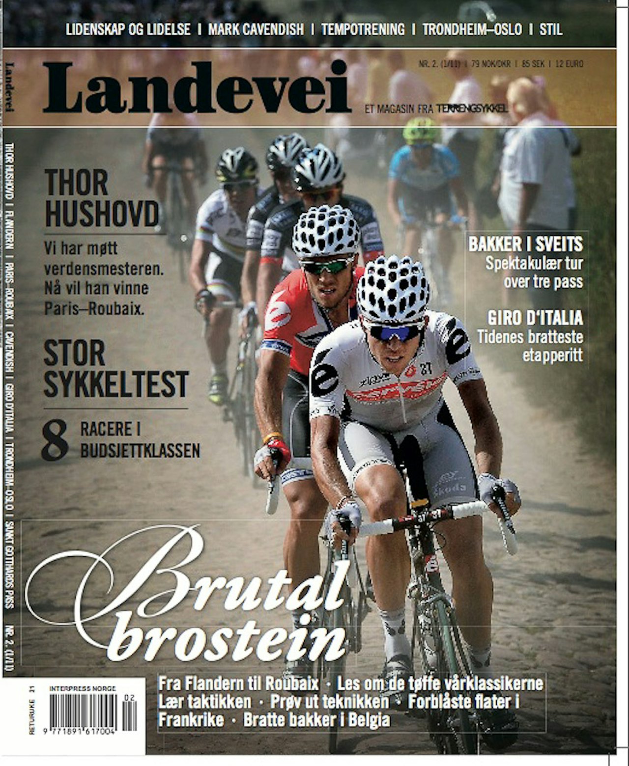 BROSTEINSSPESIAL: Landeveis vårutgave er spekket med stoff om sykling på det ruglete steinunderlaget. Coverfoto: Corvos BROSTEINSSPESIAL: Landeveis vårutgave er spekket med stoff om sykling på det ruglete steinunderlaget. Coverfoto: Corvos