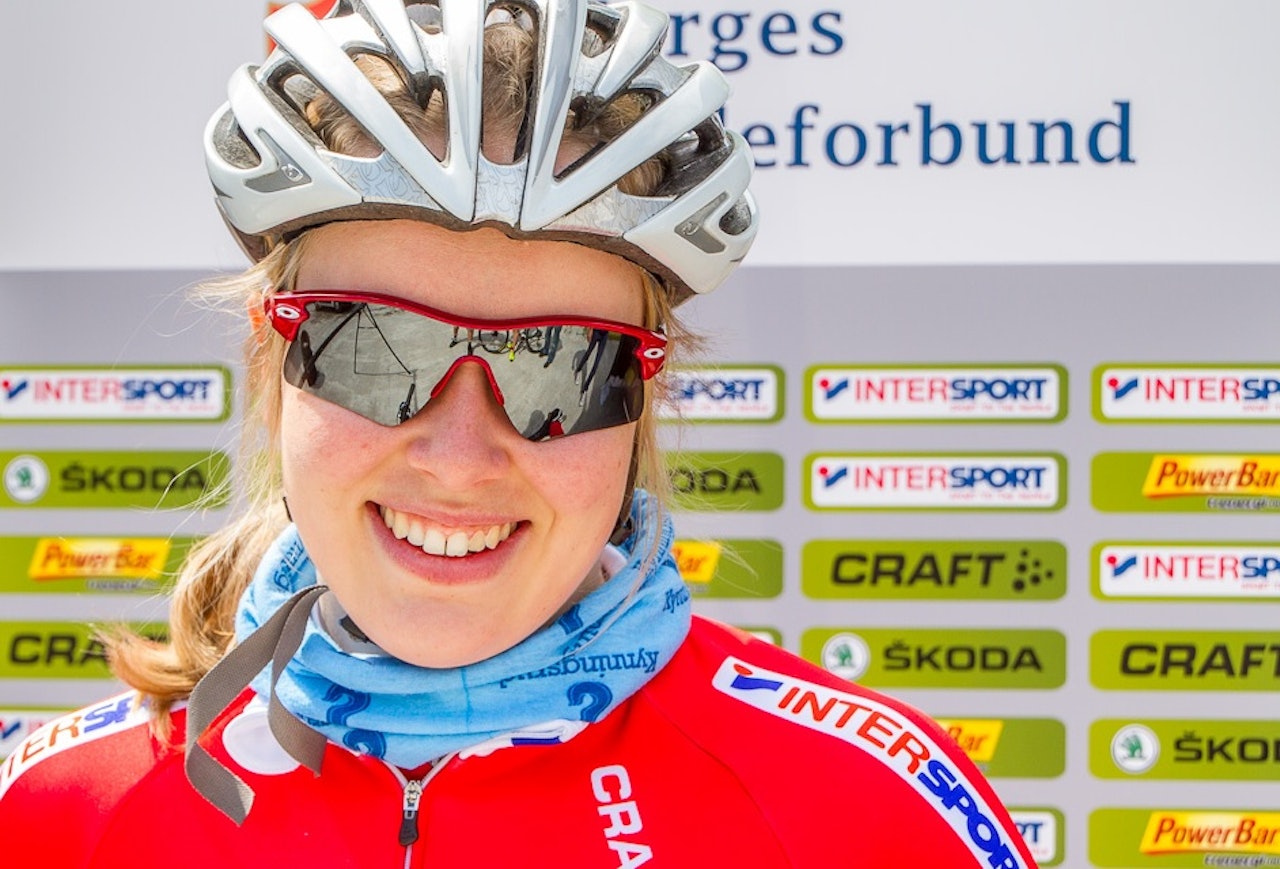 TOPP 5: Ingrid Bøe Jacobsen klinket til i Canada og syklet inn til 5. plass i U23-klassen. Det er karrierebeste for 21-åringen som ennå har flere år igjen i U23. Foto: Ronny Nyhus. TOPP 5: Ingrid Bøe Jacobsen klinket til i Canada og syklet inn til 5. plass i U23-klassen. Det er karrierebeste for 21-åringen som ennå har flere år igjen i U23. Foto: Ronny Nyhus.