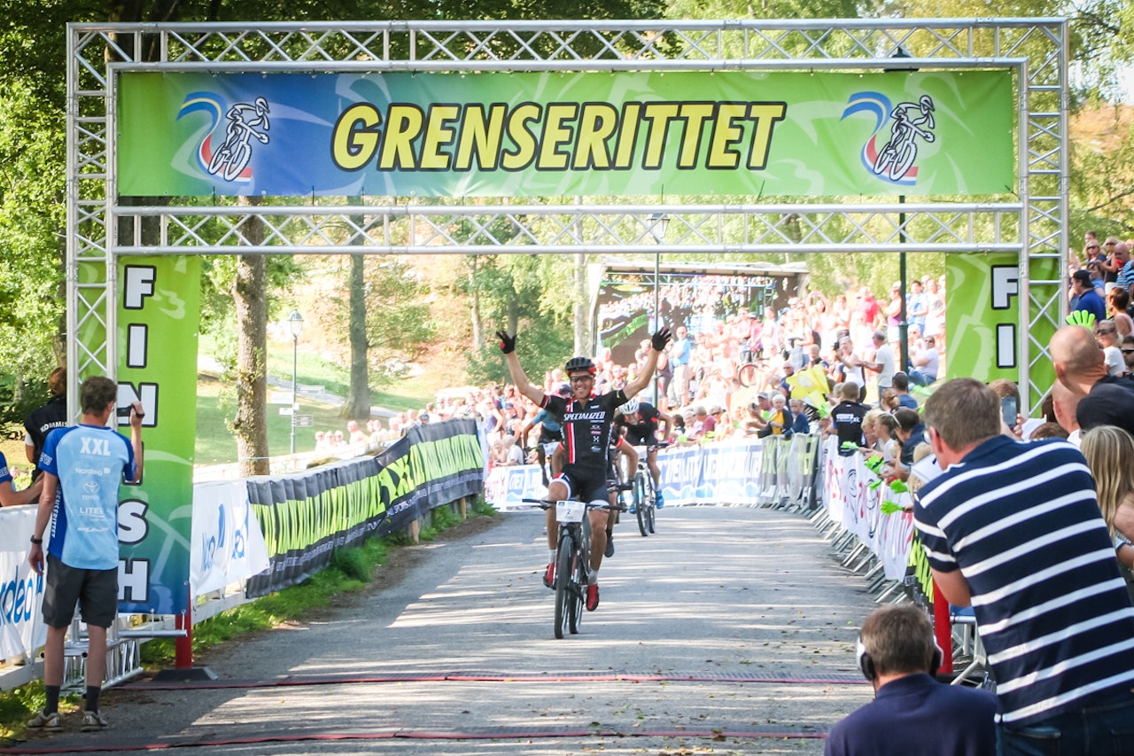 Mathias Wengelin vant Grenserittet for femte gang og var strålende fornøyd. Foto: Karianne Haga