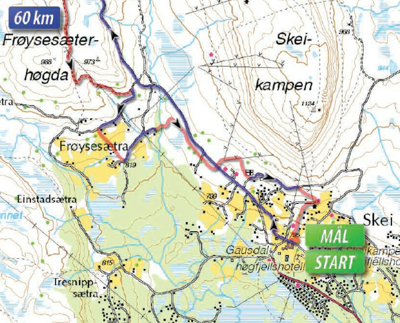 NY AVSLUTNING: Du kan også se film fra de siste minuttene av løypa. NY AVSLUTNING: Du kan også se film fra de siste minuttene av løypa.