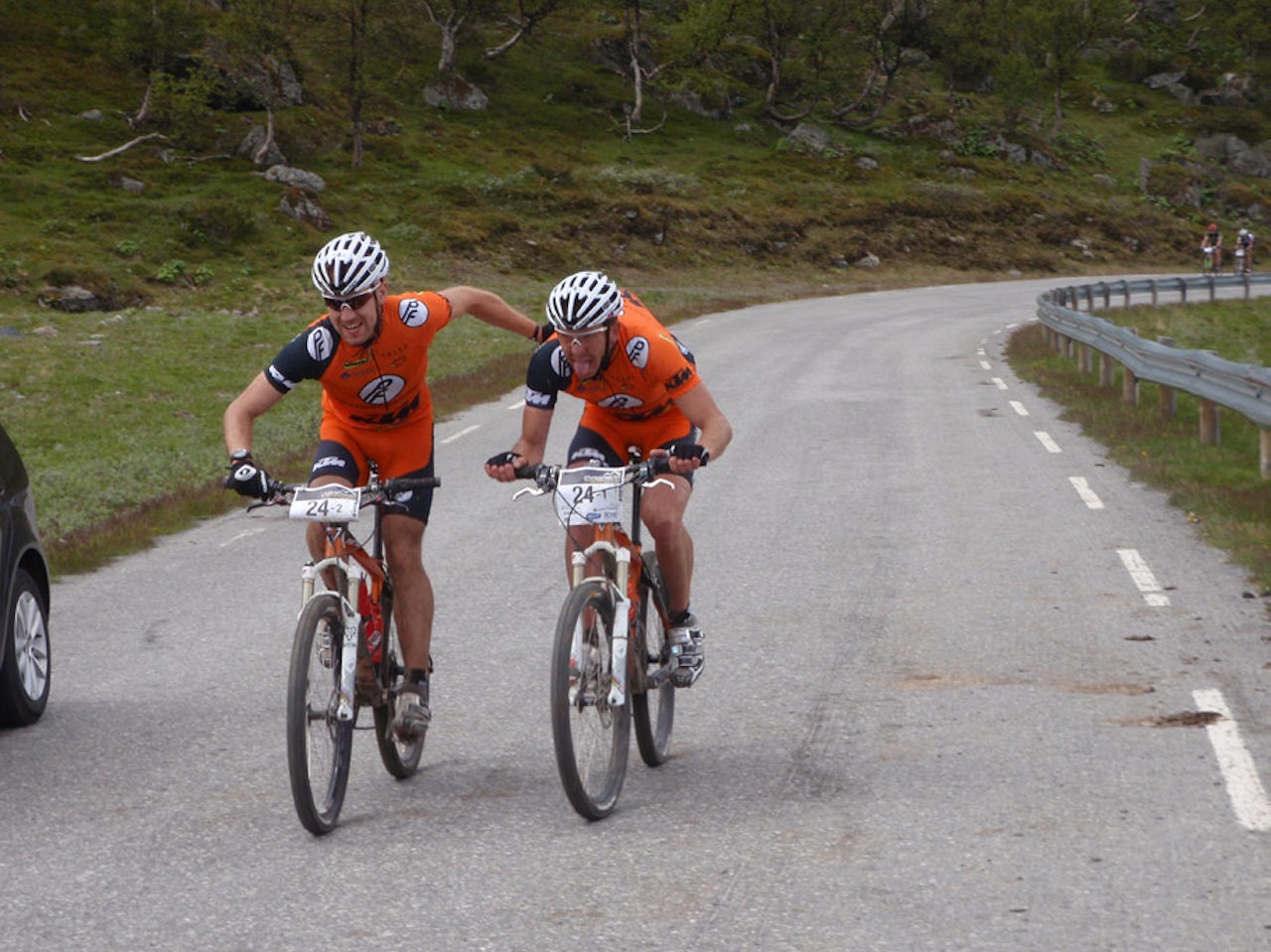 RYKKET: Tor Halvor Bjørnstad og Greg Saw virker utilnærmelige så langt i Craft 6-dagers. Foto: Rittlege Lars Eftang RYKKET: Tor Halvor Bjørnstad og Greg Saw virker utilnærmelige så langt i Craft 6-dagers. Foto: Rittlege Lars Eftang