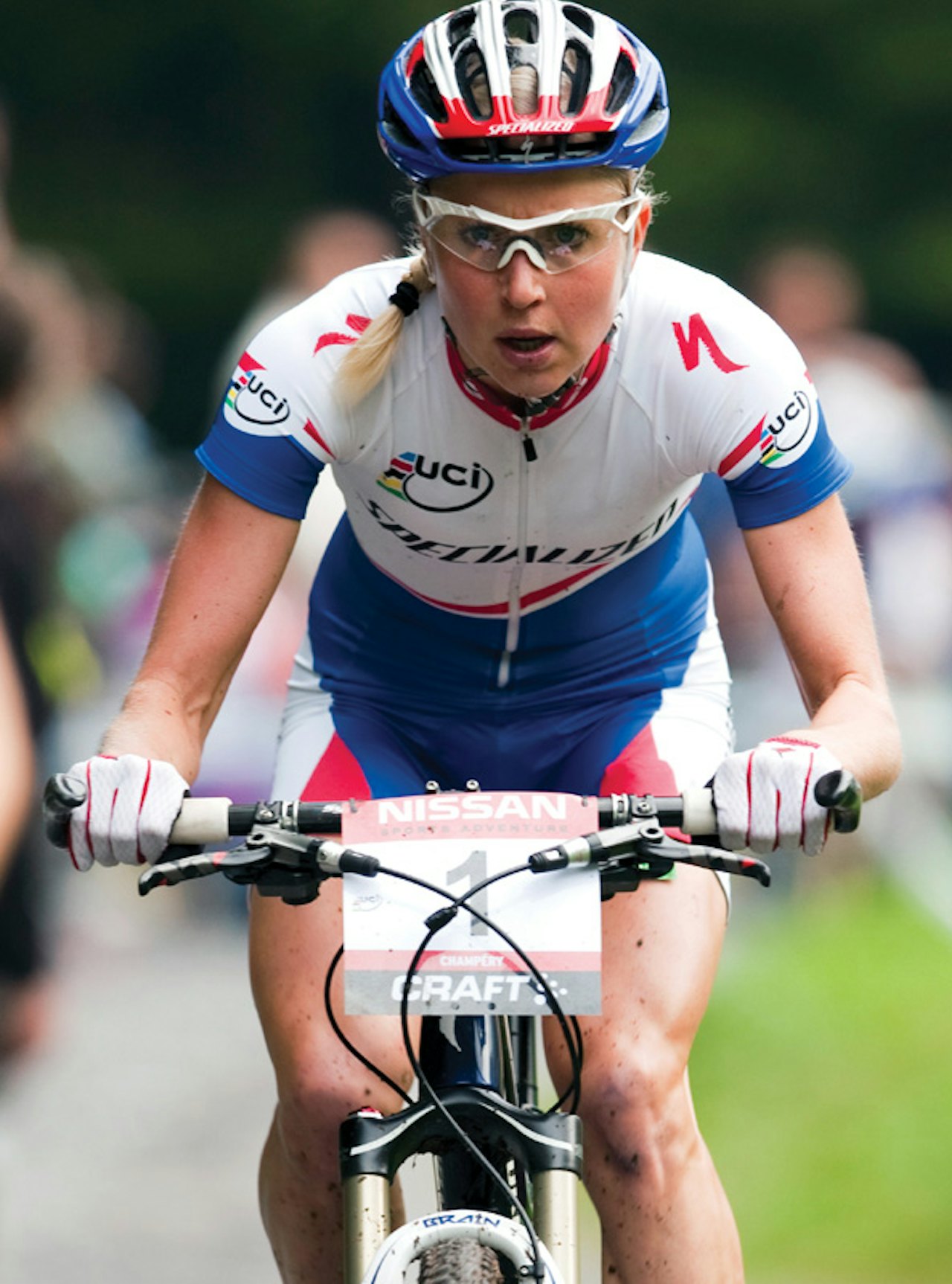 VERDENSCUPLEDER: Lene syklet verdenscupfinalen i Champery i 2009 som leder av verdenscupen sammenlagt. Hun tok til slutt andre plass i verdenscupen det året. Foto: Gary Perkin VERDENSCUPLEDER: Lene syklet verdenscupfinalen i Champery i 2009 som leder av verdenscupen sammenlagt. Hun tok til slutt andre plass i verdenscupen det året. Foto: Gary Perkin