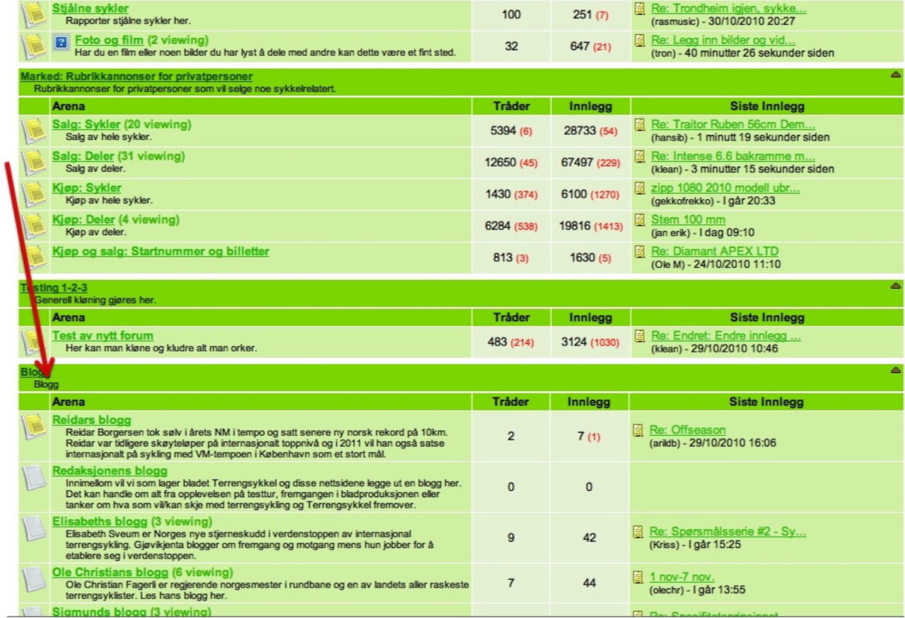 BLOGGER: Du finner bloggforumet under kjøp og salgsforumet på forumforsiden. BLOGGER: Du finner bloggforumet under kjøp og salgsforumet på forumforsiden.