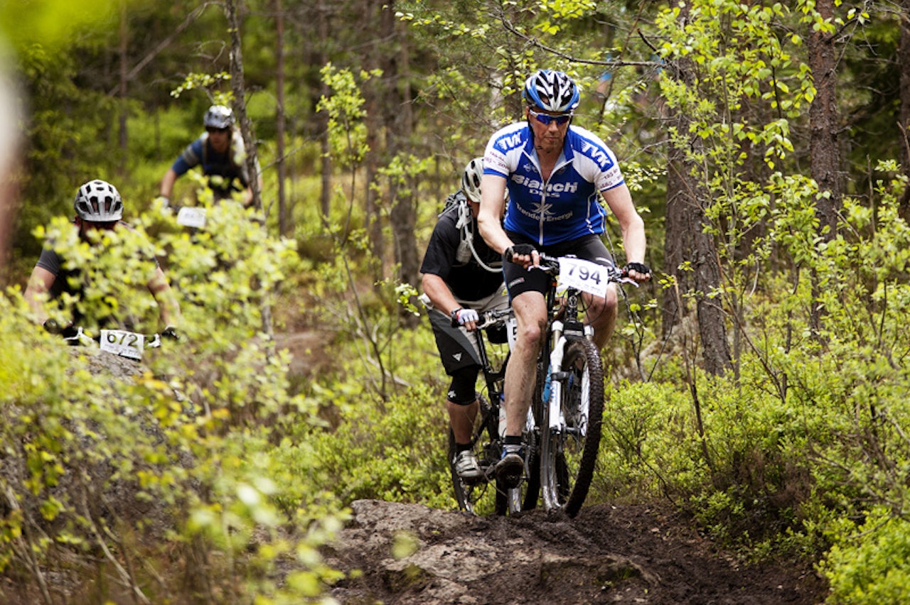 PÅ STI: Terrengsykkelrittet byr på masse fin sti, fra grov teknisk sti til flotte flytpartier. PÅ STI: Terrengsykkelrittet byr på masse fin sti, fra grov teknisk sti til flotte flytpartier.