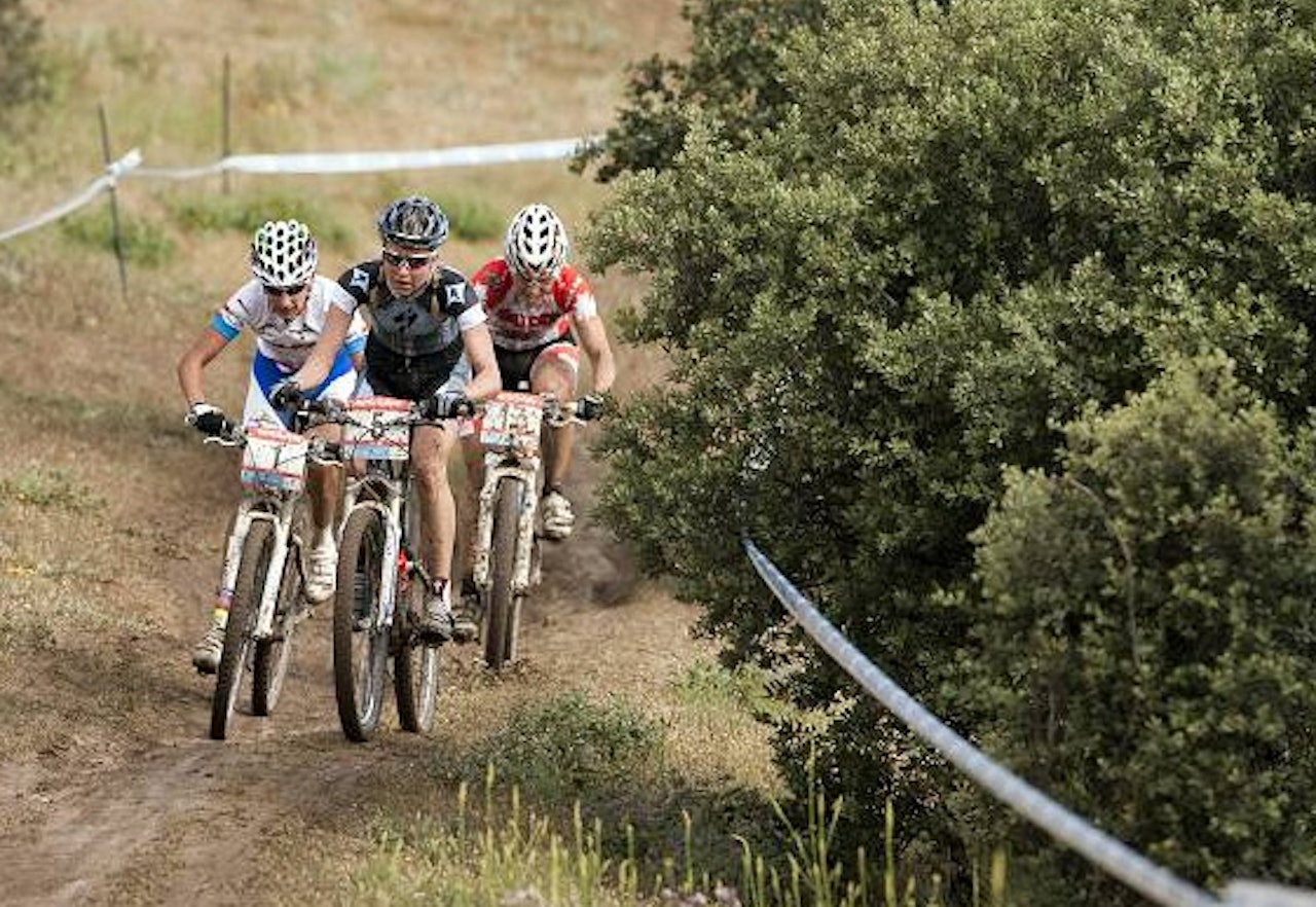 GODT SELSKAP: Byberg kjørte mye av rittet med Fullana og Premont. Foto: uci.ch GODT SELSKAP: Byberg kjørte mye av rittet med Fullana og Premont. Foto: uci.ch