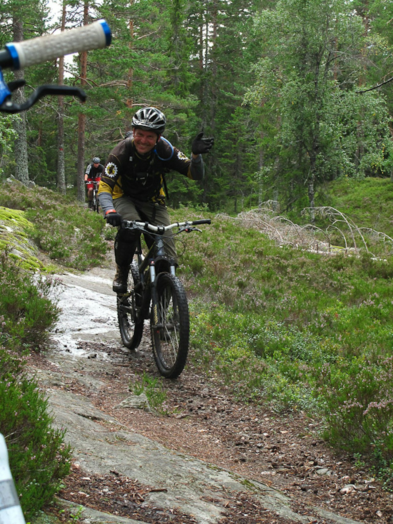 BLID: Til tross for feltets tyngste sykkel var denne blide tyskeren godt fornøyd med sin første stitur i Norge. BLID: Til tross for feltets tyngste sykkel var denne blide tyskeren godt fornøyd med sin første stitur i Norge.