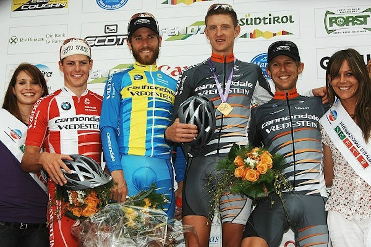 I Nals i Italia la Cannondale-gutta beslag på de fire første plassene på resultatlista. I Nals i Italia la Cannondale-gutta beslag på de fire første plassene på resultatlista.