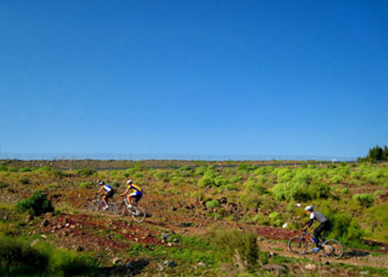 Det er mye stein og goldt terreng i årets verdenscupløype på Gran Canaria. Det er mye stein og goldt terreng i årets verdenscupløype på Gran Canaria.