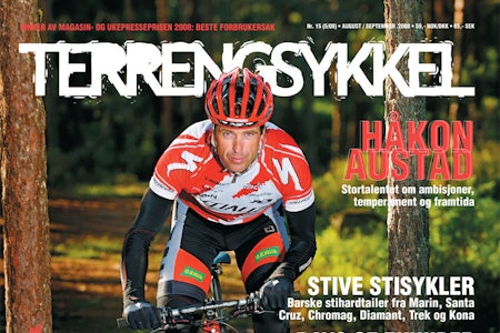 Coverboy: Fotograf Endre Løvaas oppsøkte Geir Lien på treningsløypa hjemme på Skarnes for å gjøre coveret på siste nummer av Terrengsykkel. Inne i bladet kan du lese hvordan Geir forbereder revansjen etter fjorårets andreplass på Birkebeinerrittet. birken birkebeinerrittet