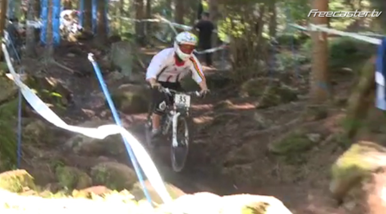 VM er i gang. For utforsyklistene foregår seedingen nå. VM er i gang. For utforsyklistene foregår seedingen nå.