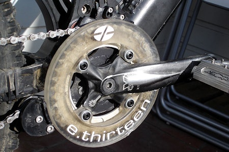 Komplett guide satt opp, lettere modifisert for å komme til en bolt i ramma. Komplett guide satt opp, lettere modifisert for å komme til en bolt i ramma.