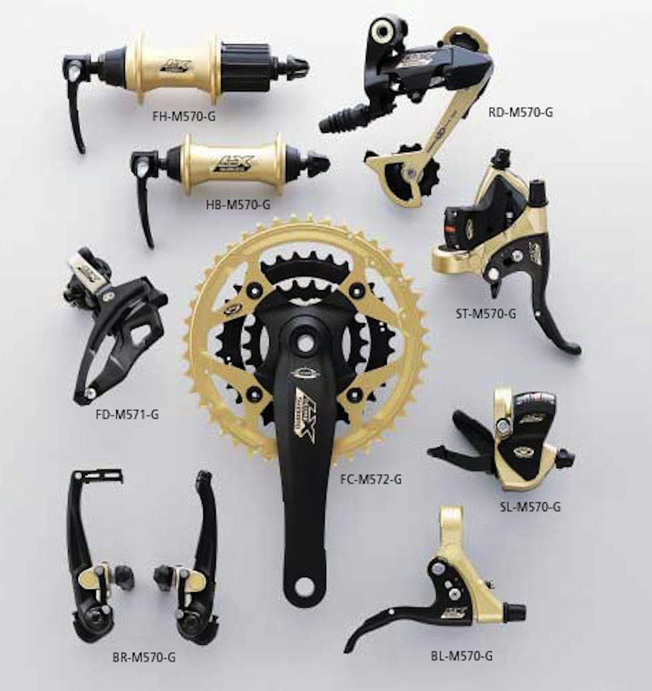 LX anno 2003: Nytt utseende, ellers stor sett det samme som før. shimano lx sykkelgir gir sykling