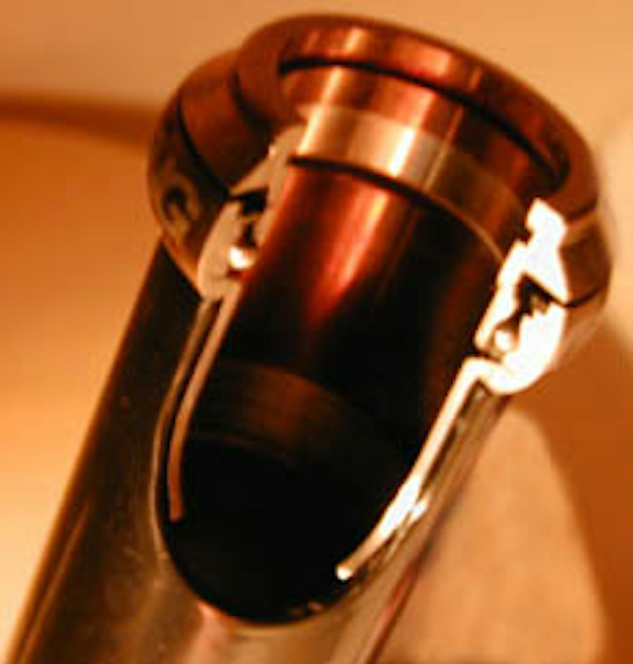 Steelset: Slik ser et tverrsnitt av lageret ut, ferdig montert i ramma. Steelset: Slik ser et tverrsnitt av lageret ut, ferdig montert i ramma.