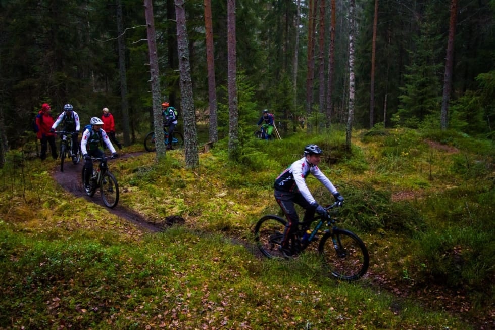 TILRETTELAGT STI: Pioneren er en teknisk og populær sti i Østmarka. Den inngår ikke i forbundssonen. Foto: Snorre Veggan