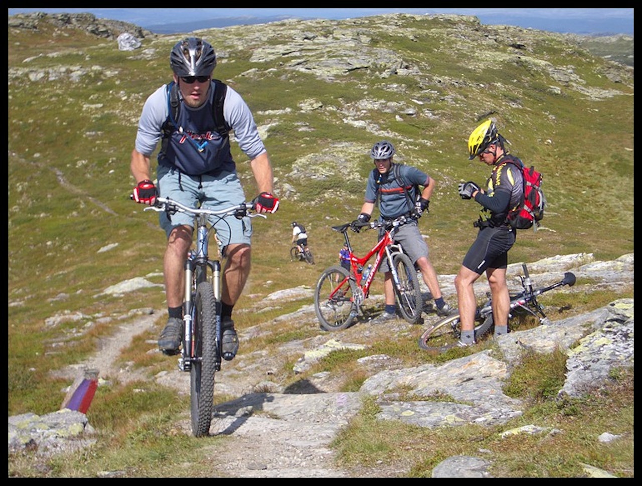 Stylin' Marius Sollie på vei mot toppen av Prestkampen. Stylin' Marius Sollie på vei mot toppen av Prestkampen.