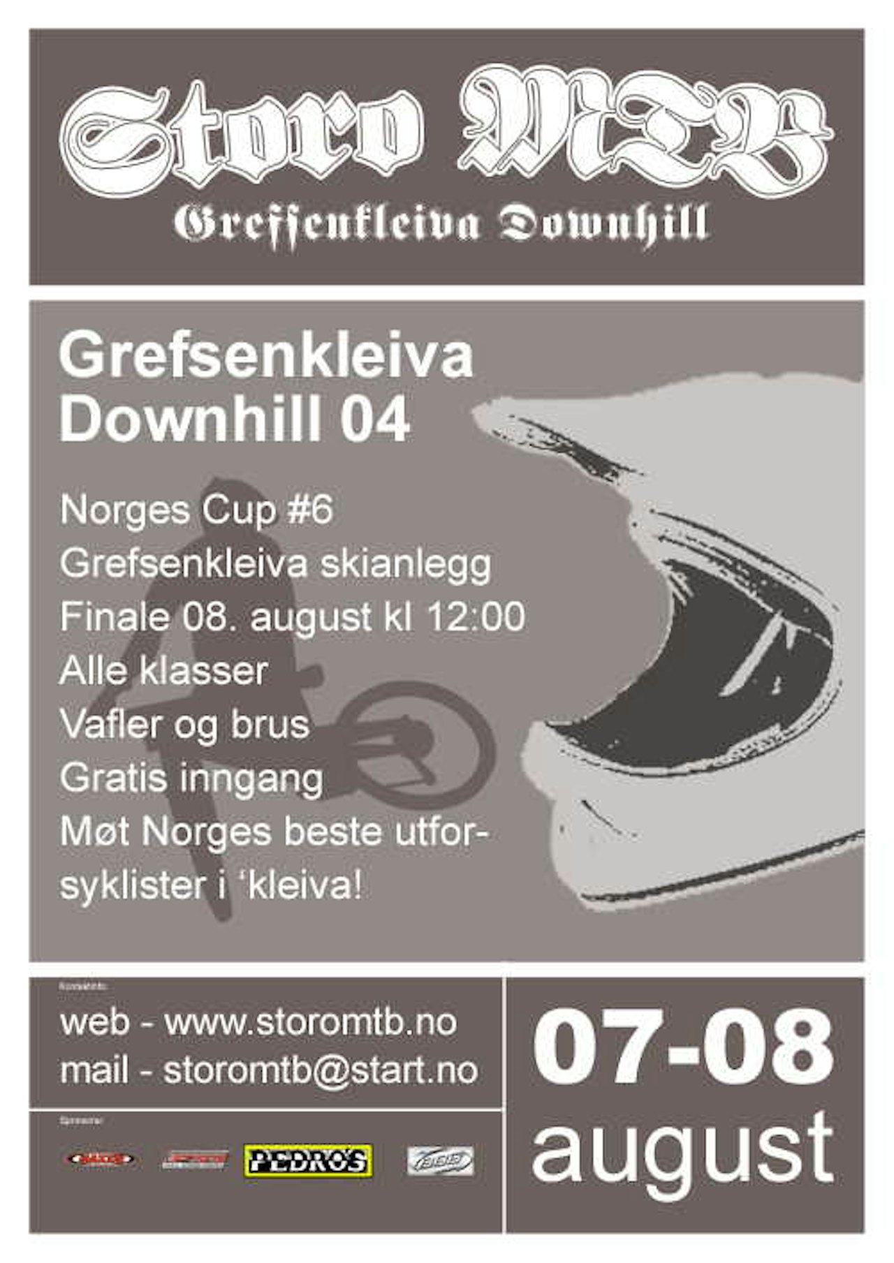 7.-8.august er det sjette gang Storo MTB arrangerer Norgescup i Grefsenkleiva. Slenge med i rittet? Være tilskuer? 7.-8.august er det sjette gang Storo MTB arrangerer Norgescup i Grefsenkleiva. Slenge med i rittet? Være tilskuer?