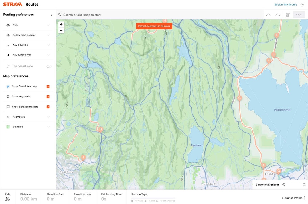 strava ruteplanlegger