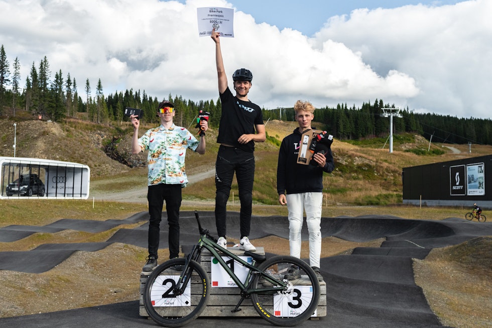Simen Smestad vant Norwegian Pumptrack Challenge, mens Michael Thomson ble nummer to og Sander-Mathias Øverli-Mork ble nummer tre