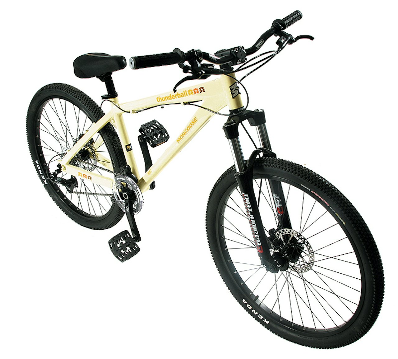 Mongoose Thunderball stjeler mye fra BMX-leiren. Mongoose Thunderball stjeler mye fra BMX-leiren.