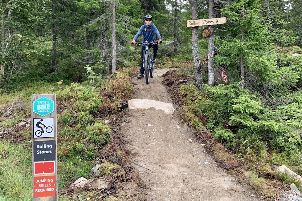 Hele Rolling Stone vil være av rød gradering og setter større krav til syklistene enn Magic Moose, den første heisbaserte stien i Trysil. Foto: Olve Norderhaug Hele Rolling Stone vil være av rød gradering og setter større krav til syklistene enn Magic Moose, den første heisbaserte stien i Trysil. Foto: Olve Norderhaug