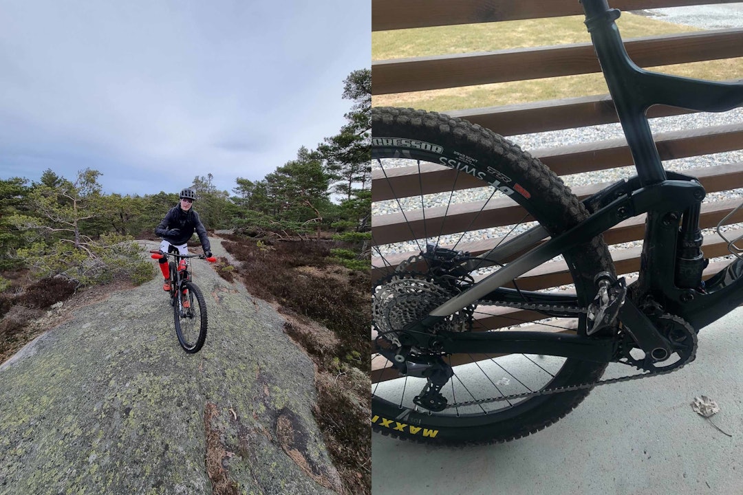 BARFROST: Forholdsvis tørt og fint, og dermed lite gjørme å spore på sykkelen etter endt tur! Foto: Lars Frederic Nordbakken/Stian Eilifsen stisykling fredrikstad gressvik gressvikmarka gps tur tips