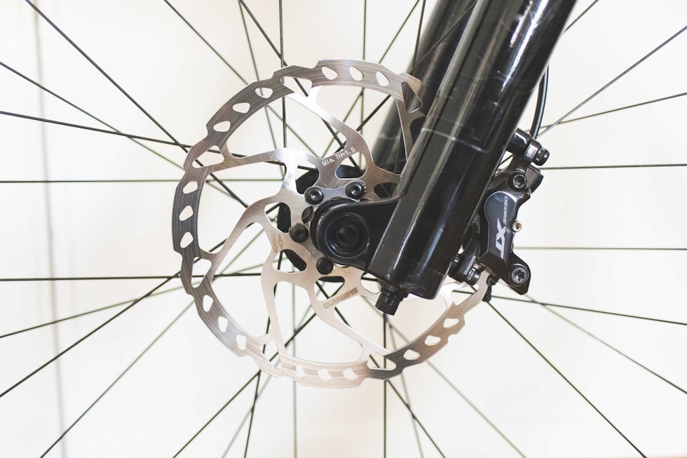 oppgradere skivebrems terrengsykkel sykkel