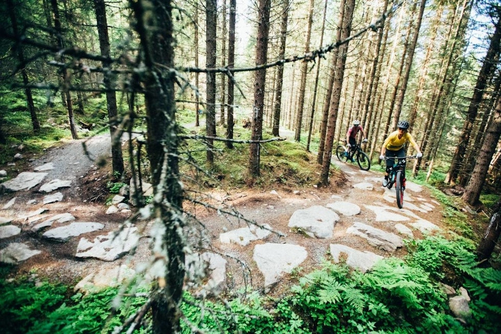 MEKKA: Trysil har satset enorme summer på å bygge sti - det kommer deg som stisyklist til gode. Foto: Sjur Melsås sykling nybegynner trysil