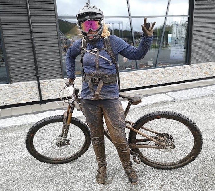 Sigrid Stjernvang vant Beitostølen Enduro, hennes første ritt av typen. Foto: Privat Sigrid Stjernvang vant Beitostølen Enduro, hennes første ritt av typen. Foto: Privat