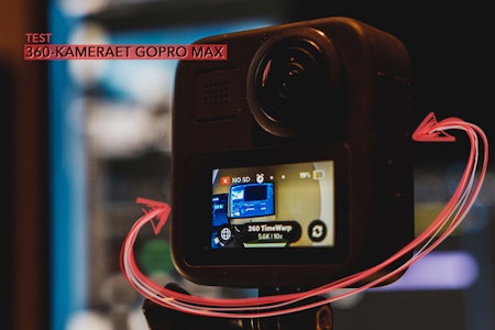 SER ALT: Med kameraobjektiv på begge sider fanger GoPro Max alt som skjer rundt deg. Bilde: Christian Nerdrum GoPro Max har kameraobjektiv på begge sider og fanger alt som skjer rundt deg. Bilde: Christian Nerdrum