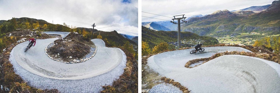ÅPNER I 2021: Denne nye stien skal stå ferdig sommeren 2021 i Hemsedal. Foto: Kristoffer H. Kippernes heisbasert sykling hemsedal