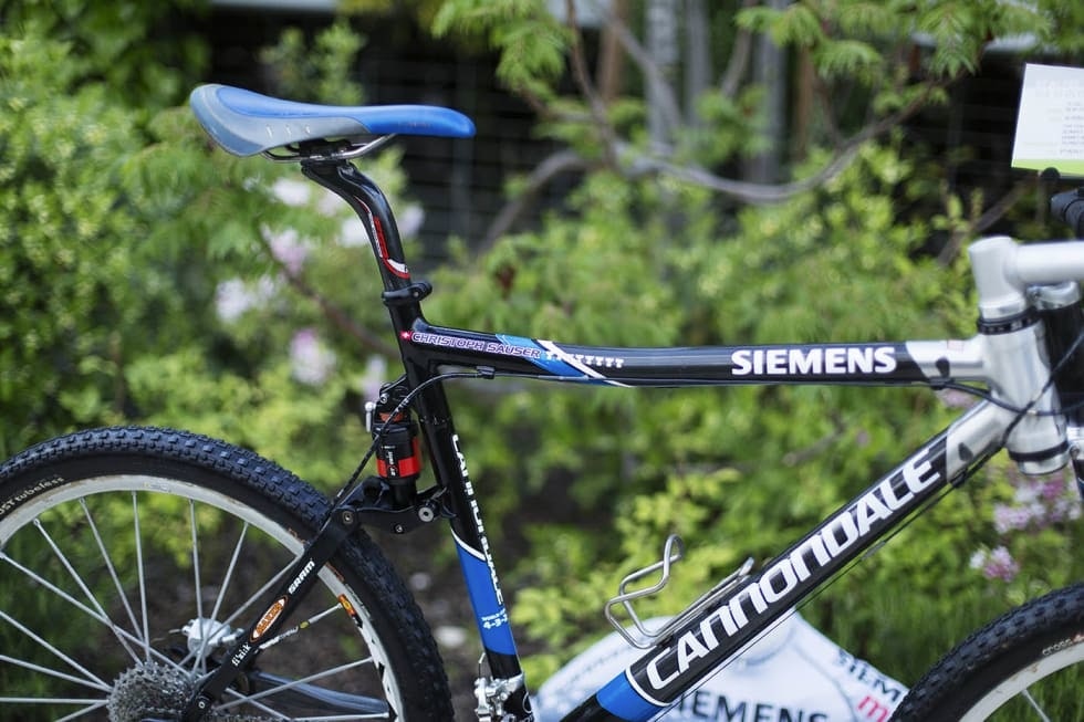 GAMLEDAGER: Slik så en av de første modellene av Cannondale Scalpel ut. Foto: Kristoffer H. Kippernes gammel-cannondale-scalpel