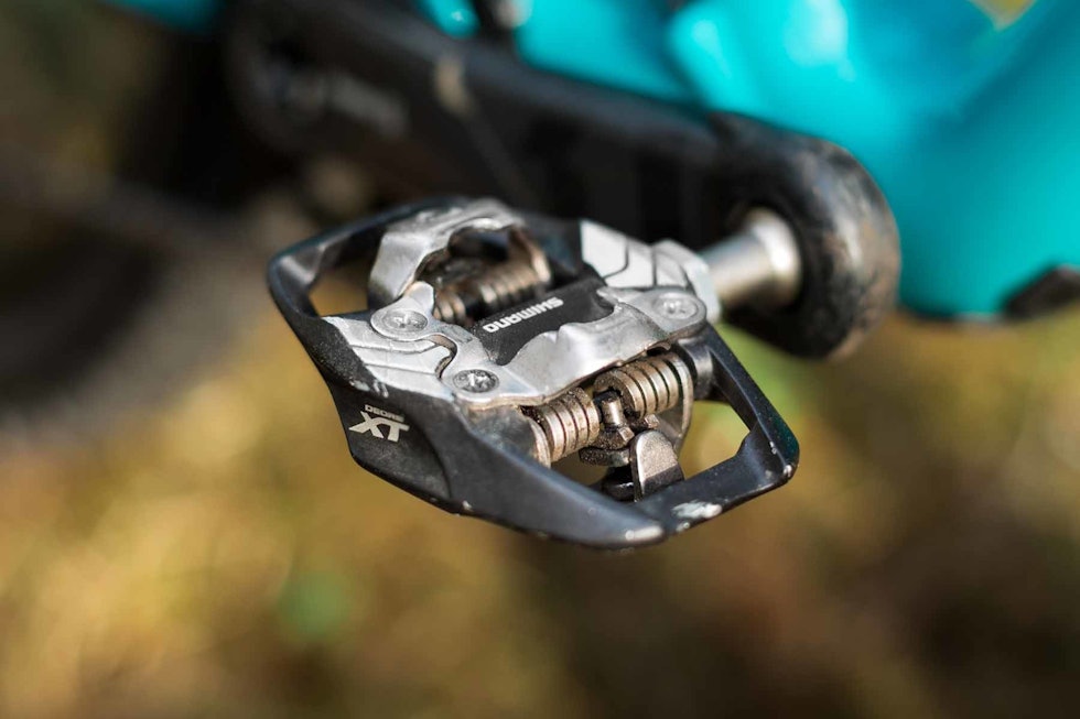 UTSKUDD: Ola Landmarks Yeti har SRAM drivverk og bremser, men pedalene er fra Shimano. yeti sb 150 ola landmark