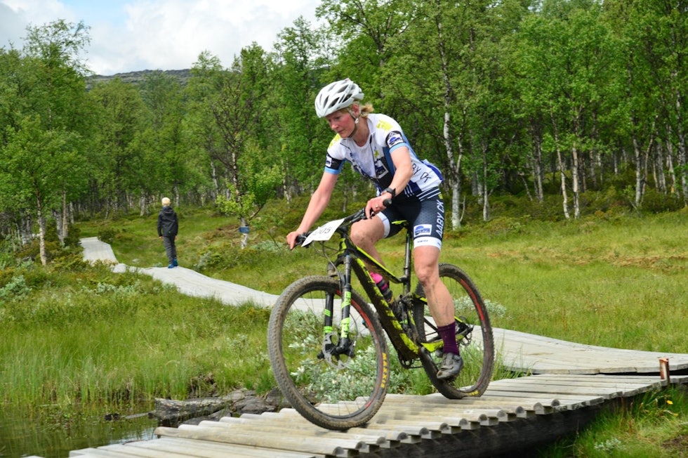 Marianne Sandaker tok Norges eneste EM-gull i master kvinner. Foto: Ola Dahl