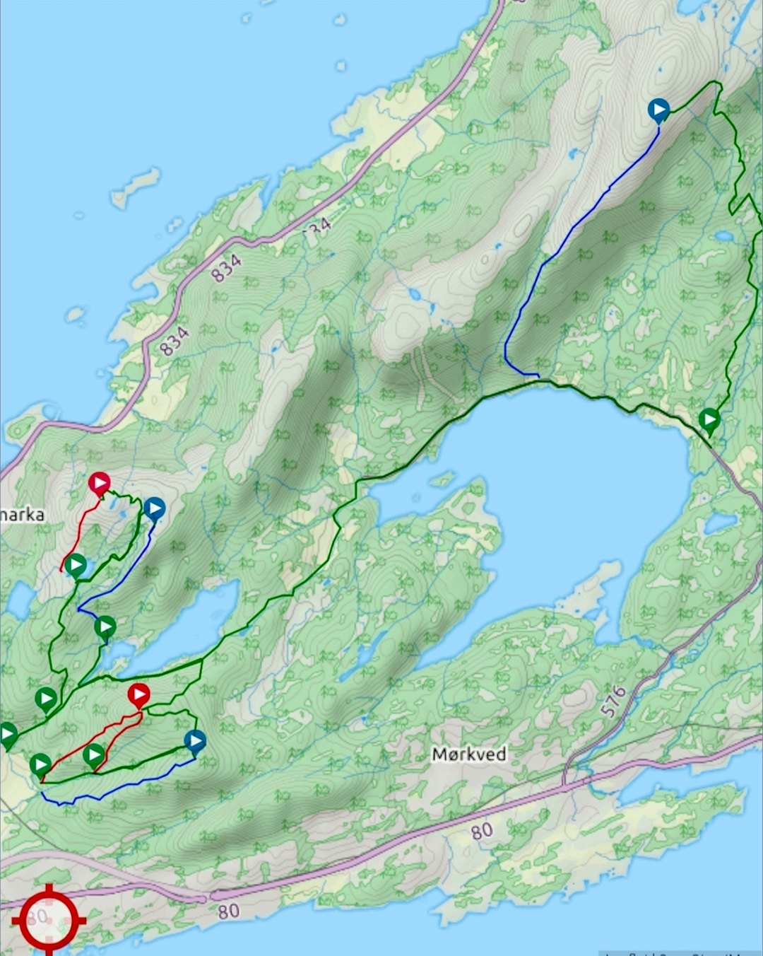 Bodø Enduro 2019 etappekart
