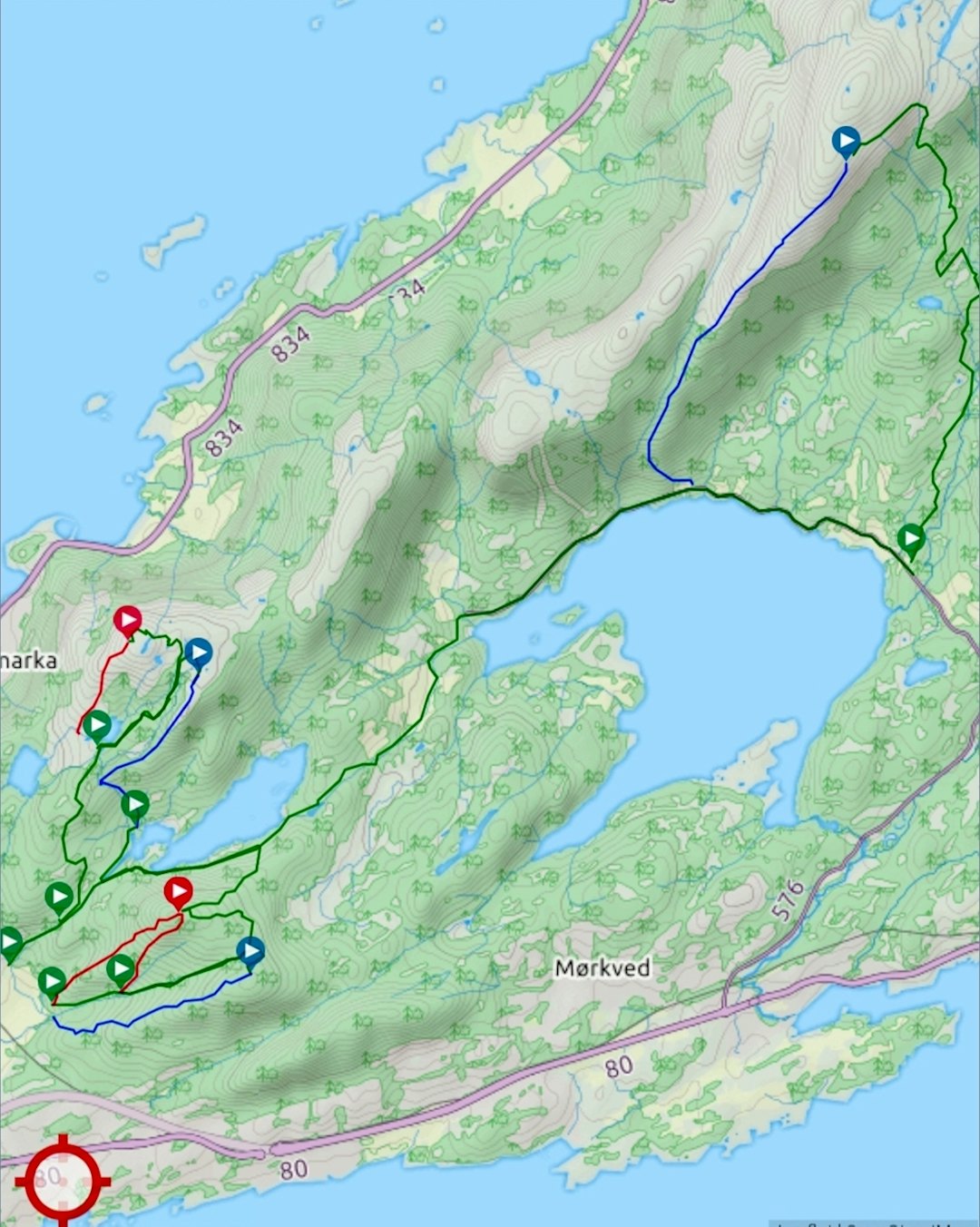 Bodø Enduro 2019 etappekart Bodø Enduro 2019 etappekart