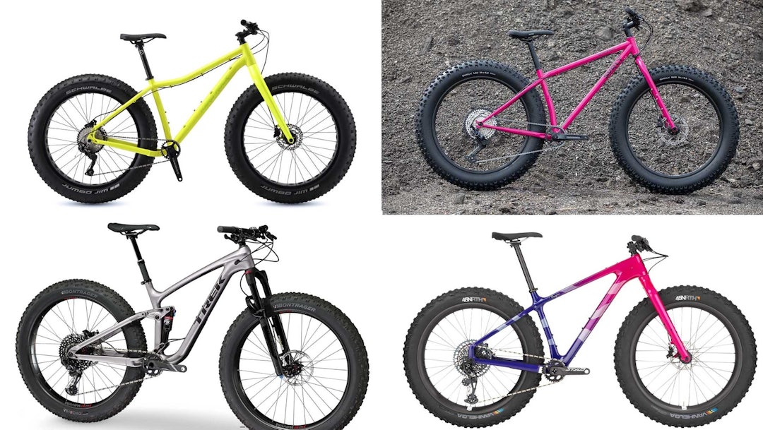 ULIKE: Det finnes flere typer fatbikes, og rammematerialet kan like gjerne være stål og aluminium, som karbon. Foto: Produsenter fatbike modeller typer varianter