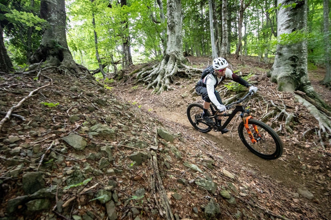 IMPONERENDE: Vi lot oss imponere av nye Shimano XTR. Foto: Kristoffer H. Kippernes _K_17222